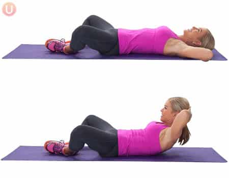 froggy crunches to  get rid of lower belly fat female