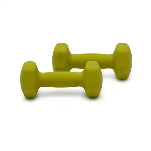 Amazon Basics Neoprene Coated Dumbbell Hand Weight Set